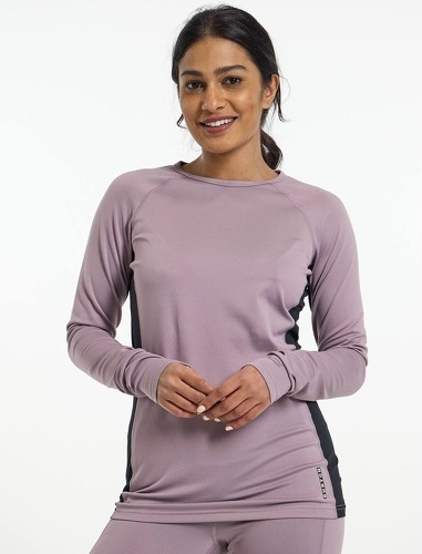 BURTON-Sous-vêtement Technique Burton Midweight X Base Layer Crewneck Violet Femme-3