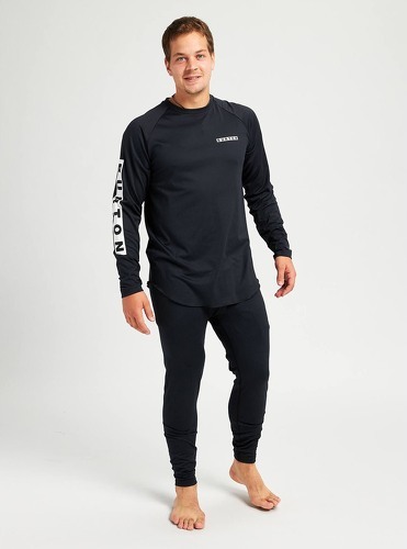 BURTON-Sous-vêtement Technique Burton Roadie Base Layer Tech T-shirt Noir Homme-2