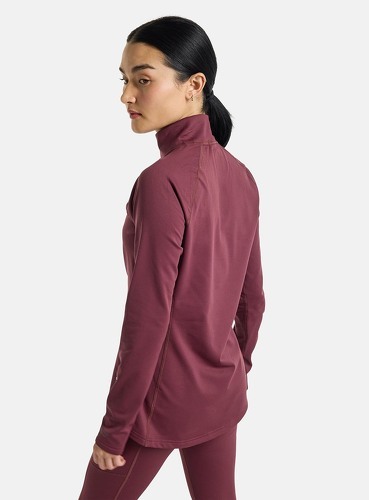 BURTON-Sous-vêtement Technique Burton Heavyweight X Base Layer Quarter-zip Violet Femme-1