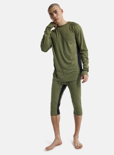 BURTON-Sous-vêtement Technique Burton Midweight X Base Layer Crewneck Vert Homme-2