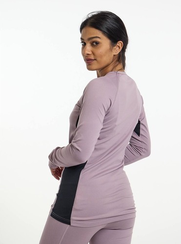 BURTON-Sous-vêtement Technique Burton Midweight X Base Layer Crewneck Violet Femme-1