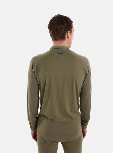 BURTON-Sous-vêtement Technique Burton Phayse Merino Quarter Zip Fleece Vert Homme-1