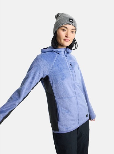 BURTON-Veste Polaire Burton Stockrun Warmest Hooded Full-zip Fleece Bleu Femme-4