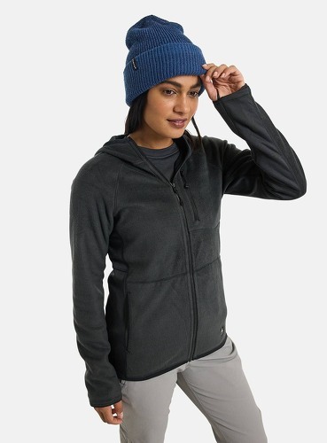 BURTON-Veste Polaire Burton Stockrun Warmest Hooded Full-zip Fleece Noir Femme-4