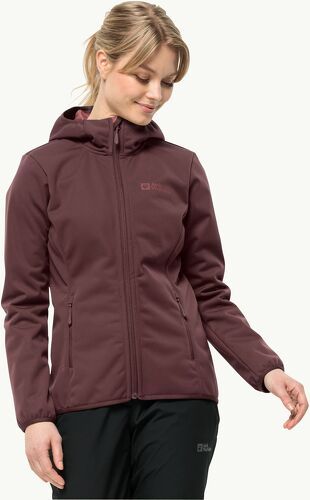 Jack wolfskin-Veste imperméable à capuche grande taille femme Jack Wolfskin Windhain-0