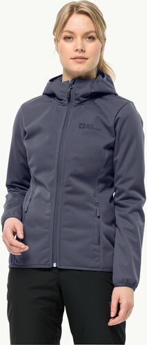 Jack wolfskin-Veste imperméable à capuche grande taille femme Jack Wolfskin Windhain-0