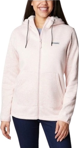 Columbia-COLUMBIA Veste en Polaire Sherpa Sweater Weather™ Femme - Dusty Pink Heather-image-1
