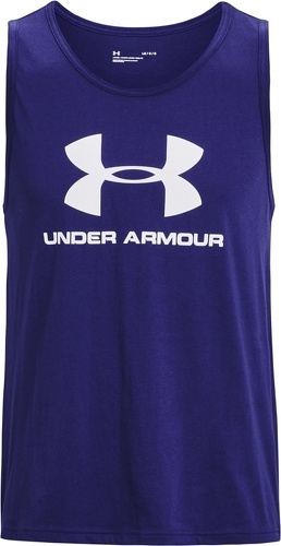 UNDER ARMOUR-Débardeur Under Armour Sportstyle Logo bleu-image-1