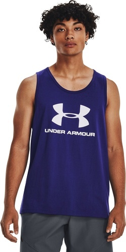 UNDER ARMOUR-Débardeur  Under Armour Sportstyle Logo bleu-2