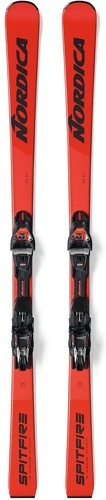 NORDICA-Pack De Ski Nordica Spitfire 68 Dc + Fixations Tpx 12 Rouge Homme-image-1