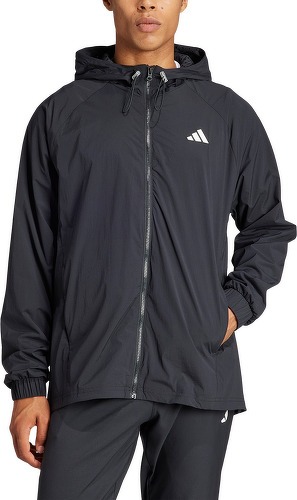 adidas Performance-Veste entièrement zippée semi-transparente Tennis Pro-3