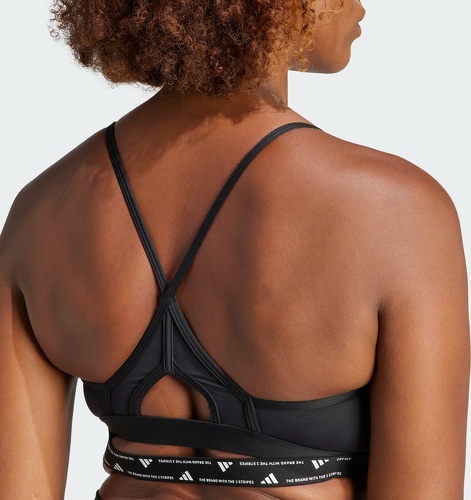 adidas Performance-Brassière de training Aeroreact Maintien léger-2