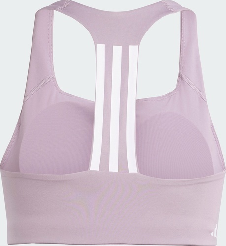 adidas Performance-Brassière de training Powerimpact 3 bandes Maintien moyen-1