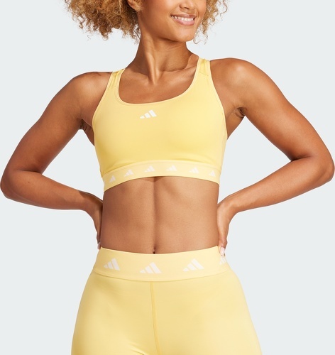 adidas Performance-Brassière de training Powerreact Techfit Maintien moyen-4