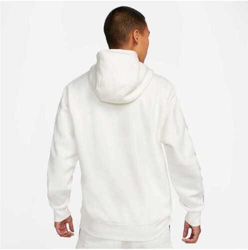 NIKE-Sweat à capuche Nike Sportswear Repeat Fleece BB blanc-1