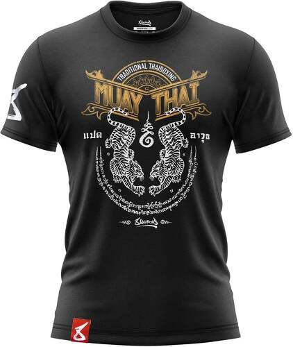 8 Weapons-T-Shirt 8 WEAPONS  Sak Yant Tigers noir-0
