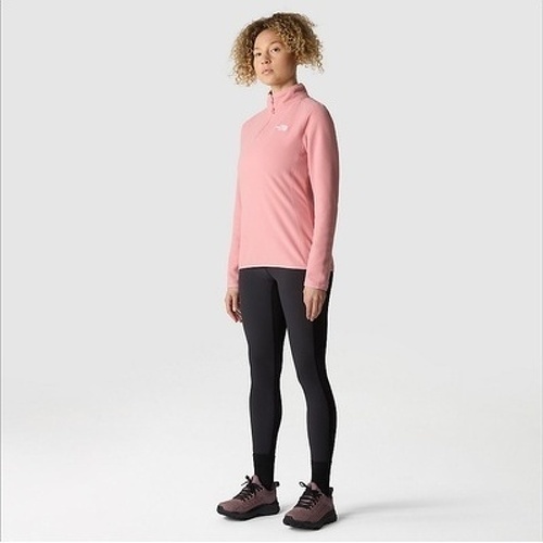 THE NORTH FACE-The North Face POLAIRE À COL ZIPPÉ 100 GLACIER POUR FEMME - SHADY ROSE-2