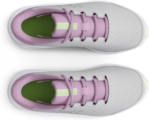 UNDER ARMOUR-Chaussures de Running Gris/Rose Femme Under Armour Charged Pursuit 3-2