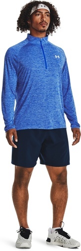 UNDER ARMOUR-T-shirt Manches Longues Bleu Roi Homme Under Armour Tech 1/2 Zip-3