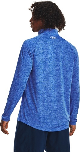 UNDER ARMOUR-T-shirt Manches Longues Bleu Roi Homme Under Armour Tech 1/2 Zip-4