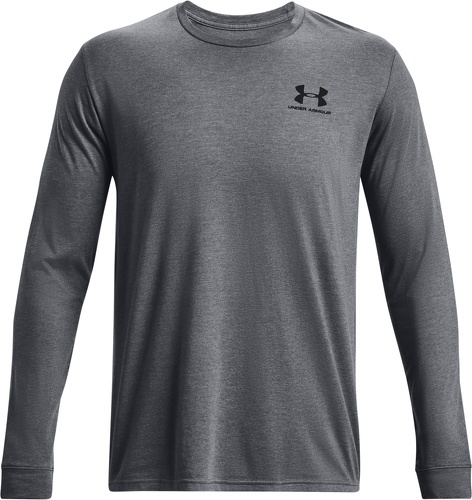 UNDER ARMOUR-T-shirt manches longues Under Armour Sportstyle Left Chest gris-image-1