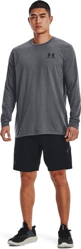 UNDER ARMOUR-T-shirt manches longues Under Armour Sportstyle Left Chest gris-3