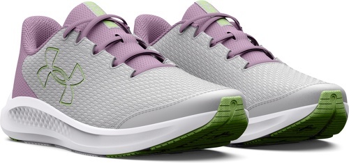 UNDER ARMOUR-Chaussures de Running Gris/Rose Femme Under Armour Charged Pursuit 3-1