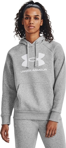 UNDER ARMOUR-Sweatshirt à capuche femme Under Armour Rival Fleece Big Logo-2