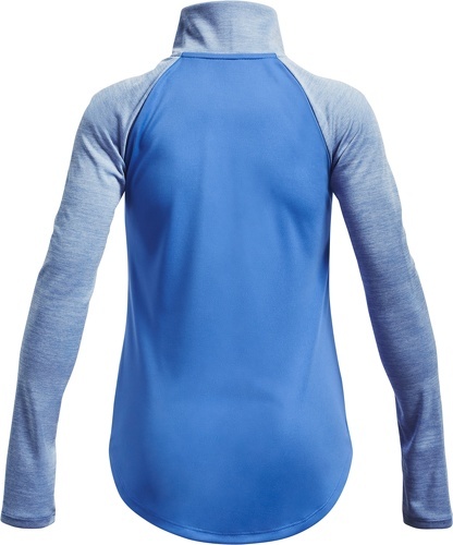 UNDER ARMOUR-T-shirt manches longues 1/2 zip fille Under Armour Tech Graphic-1