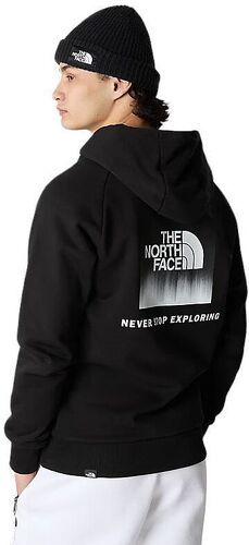 THE NORTH FACE-Pull Raglan Red Box Black/Black Dip Dye Print-3