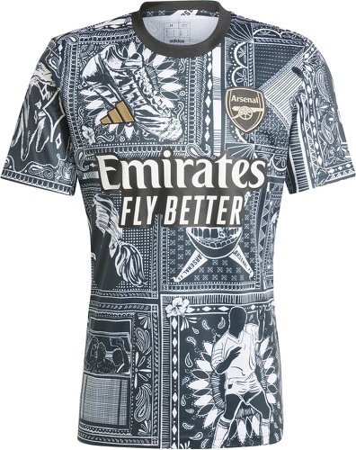 adidas Performance-Maillot Arsenal Pre-match Ian Wright Homme 2023/24 Noir-image-1