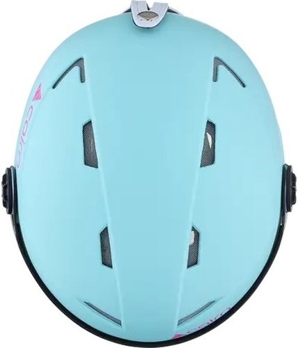 CAIRN-CAIRN Casque de ski Junior ANDROID VISOR- Turquoise / Neon Pink-2