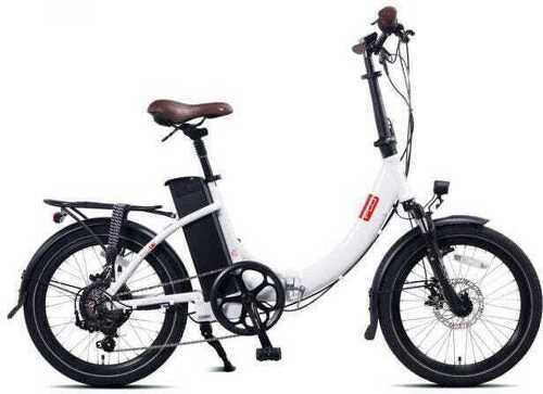 FOO-Vélo électrique Pliant FOO F1 Blanc mat - 20'' - 250w - batterie 36 v 13ah-image-1