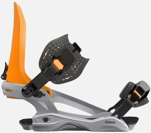 BATALEON-BATALEON Fixations de snowboard CHAOS - Neon Orange / Glacier Gray-4