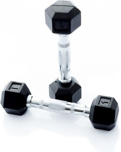 Muscle Power-Haltère R Hexa - Par Pièce-0