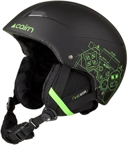 CAIRN-CAIRN Casque de ski ANDROMED J - MAT BLACK PLAY-0