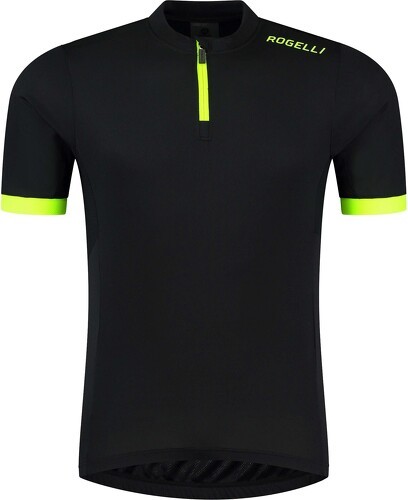 Rogelli-Maillot Manches Courtes Velo Core Kids - Enfant - Noir/Fluor-0