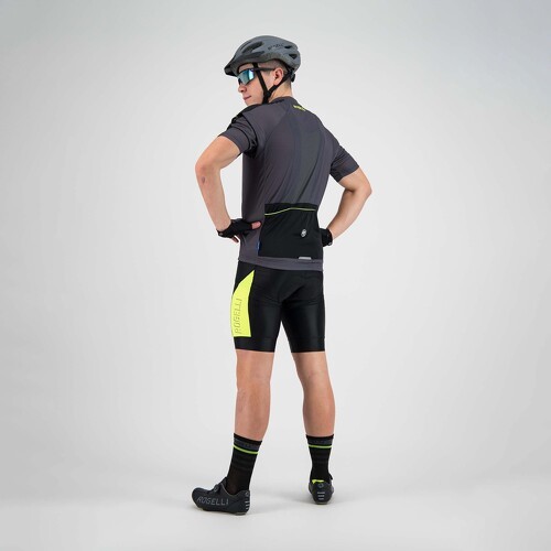 Rogelli-Maillot Manches Courtes Velo Explore - Homme - Gris/Noir/Fluor-4