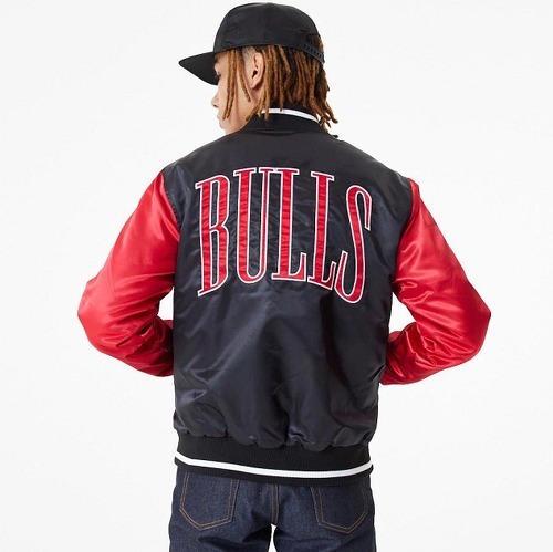 NEW ERA-New Era Satin Bomber Veste - NBA Chicago Bulls-2