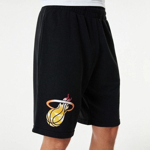 NEW ERA-Short NBA Miami Heat New Era Sky Print Noir pour homme-3