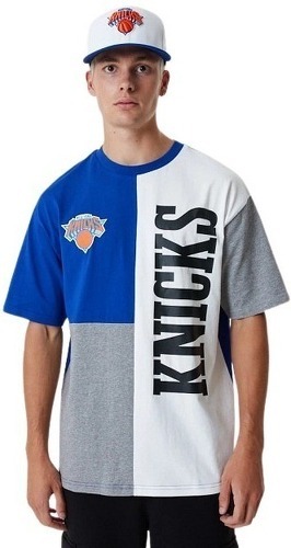 NEW ERA-T-Shirt NBA New York Knicks New Era Cut and Sew Oversize Bleu-image-1