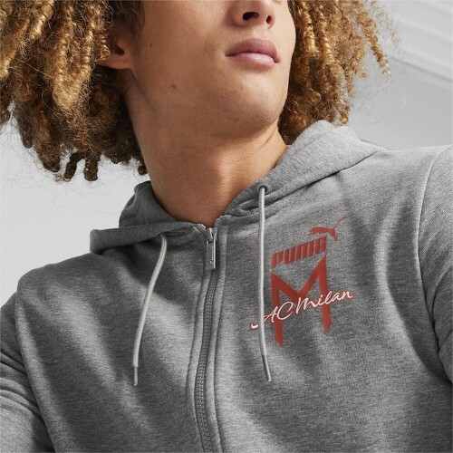 PUMA-Giacca Con Zip Con Cappuccio Ftblicons Ac Milan-4