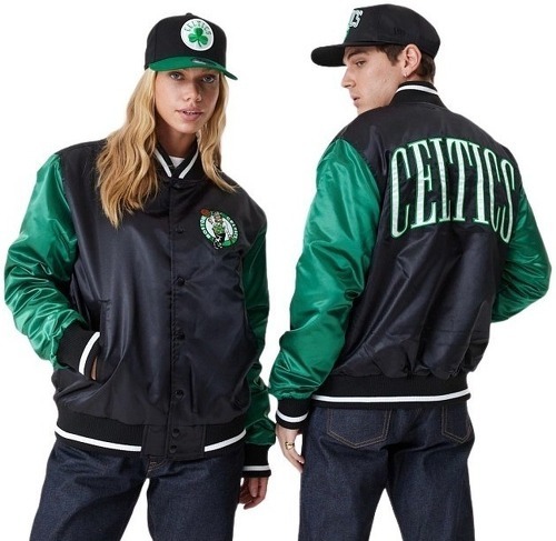 NEW ERA-Bomber NBA Boston Celtics New Era Satin Noir-image-1