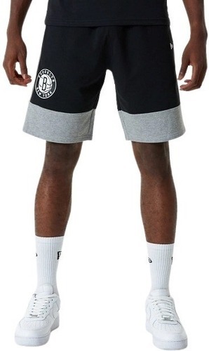 NEW ERA-Short NBA Brooklyn nets New Era Colour Block Noir pour homme-image-1