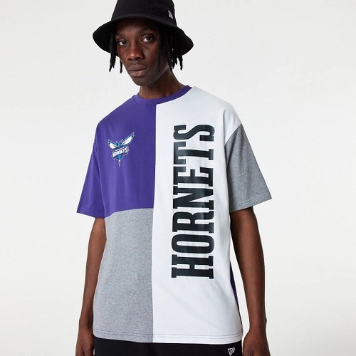 NEW ERA-New Era Nba Shirt Cut And Sew Charlotte Hornets-1