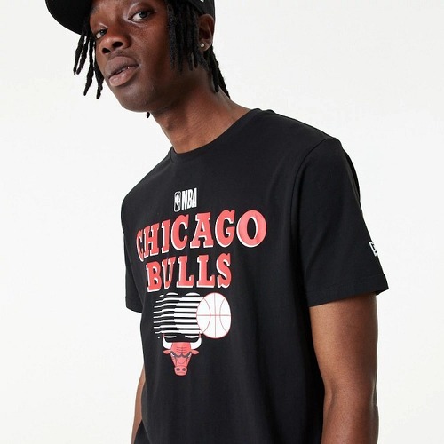 NEW ERA-T-shirt NBA Chicago Bulls New Era team Graphic Noir pour Homme-3