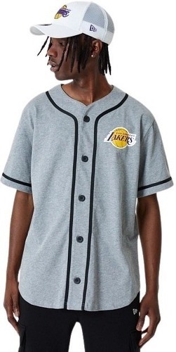 NEW ERA-Maillot de Baseball NBA Los Angeles Lakers New era Jersey Gris-0