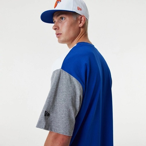 NEW ERA-T-Shirt NBA New York Knicks New Era Cut and Sew Oversize Bleu-4