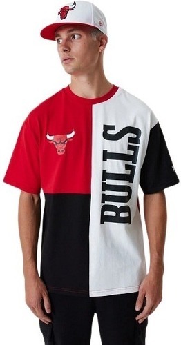 NEW ERA-T-Shirt NBA Chicago Bulls New Era Cut and Sew Oversize Rouge-image-1