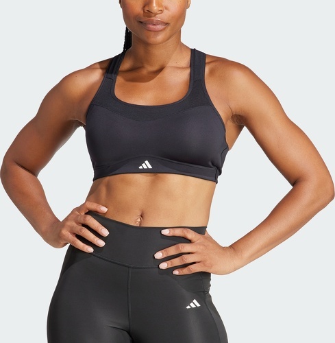 adidas Performance-Brassière de training maintien fort TLRD Impact-4